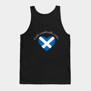 Ceòl comhradh craic Scottish Gaelic Music Chat Fun Tank Top